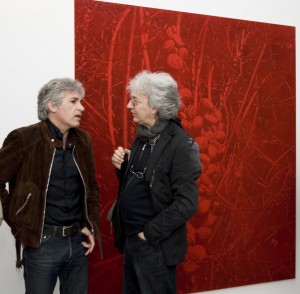 Gli artisti Enzo Rovella e Antonio Recca alla mostra di Barone (05/09)