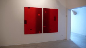 Dall'interno, dittico, tecnica mista su tela, cm 120x100x4 (cad.), 2009