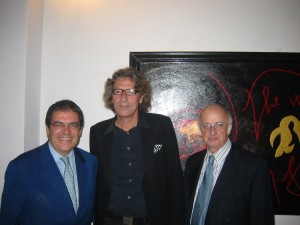 Rotelli con Enzo Bianco e Vincenzo Sanfo all'inaugurazione della sua mostra