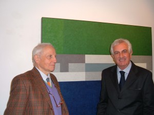 Il prof. Crispolti e Francesco Rovella