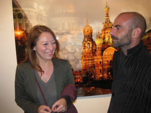 Giusi Viola e Sergio Fiorentino alla mostra "Everywhere is me" (28/10/2016)